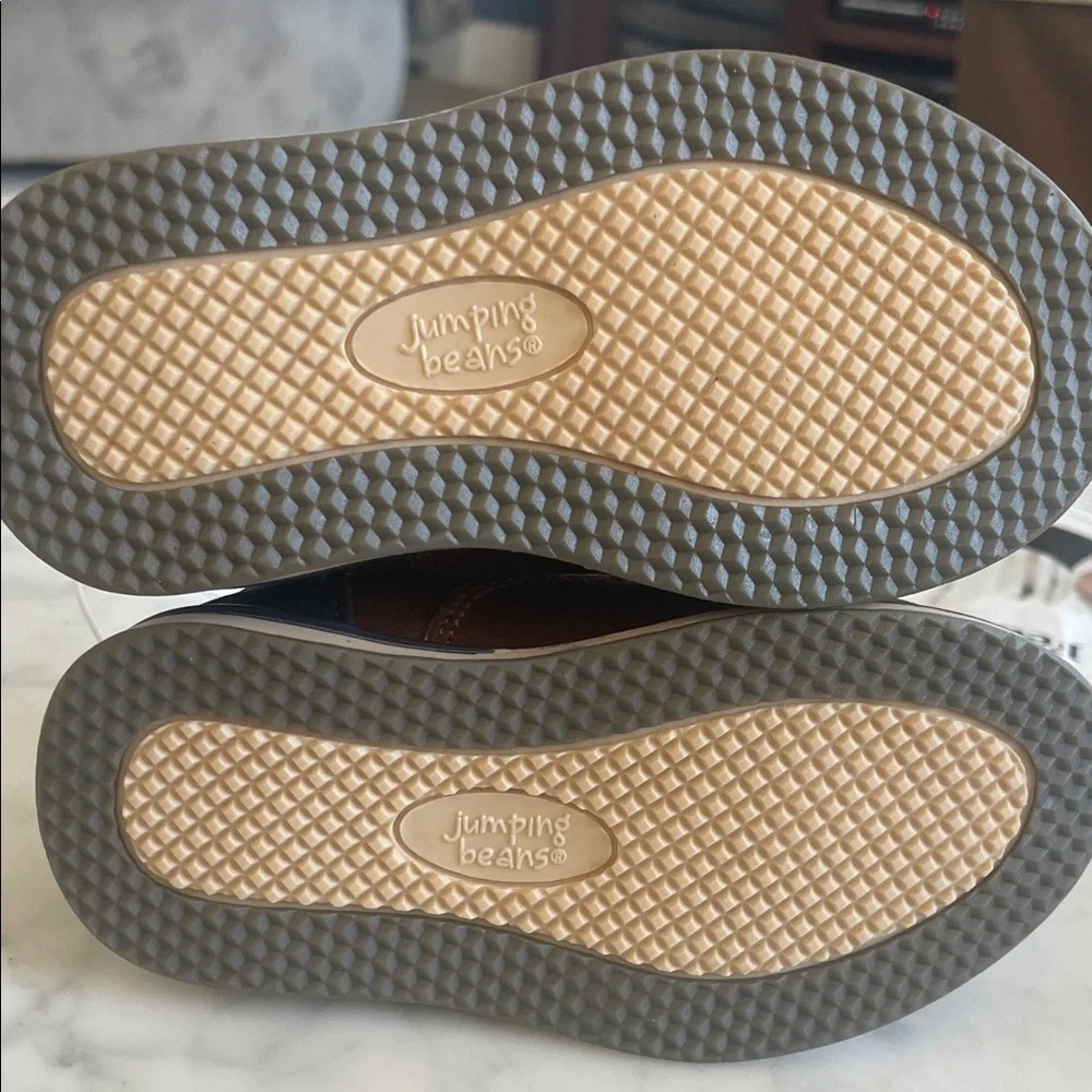Brown Leather Oxford Kids Shoes size 5
